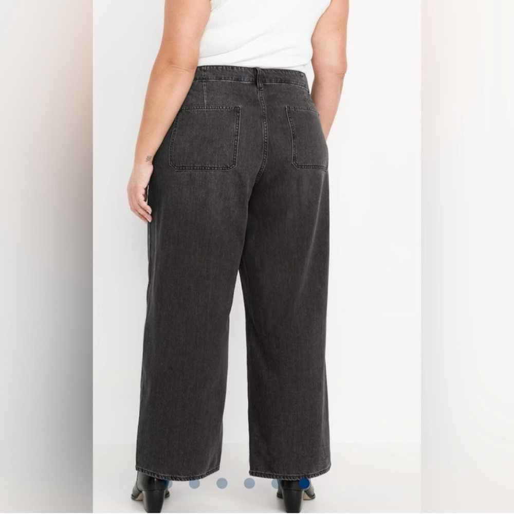 Old Navy High Rise Baggy Wide Leg sz 18 - Picture 2 of 6